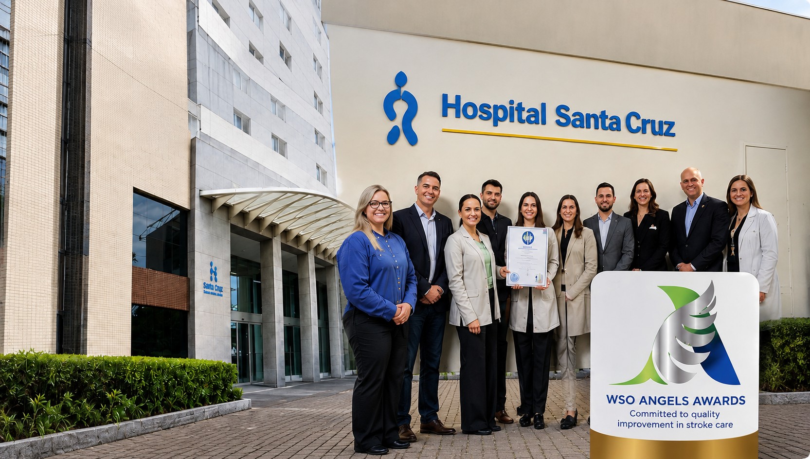 Hospital Santa Cruz conquista certificação internacional e reforça excelência no atendimento ao AVC
